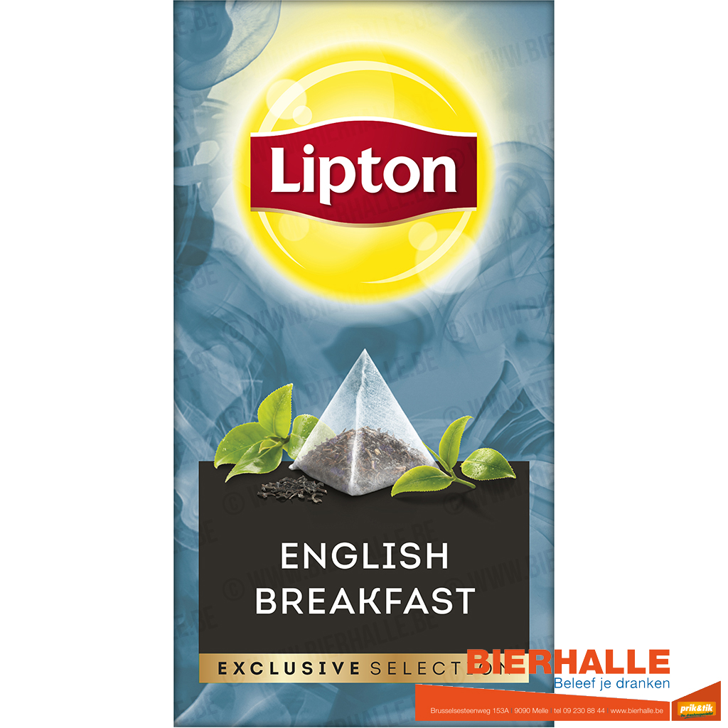 LIPTON ENGLISH BREAKFAST BLACK TEA 25 STUKS