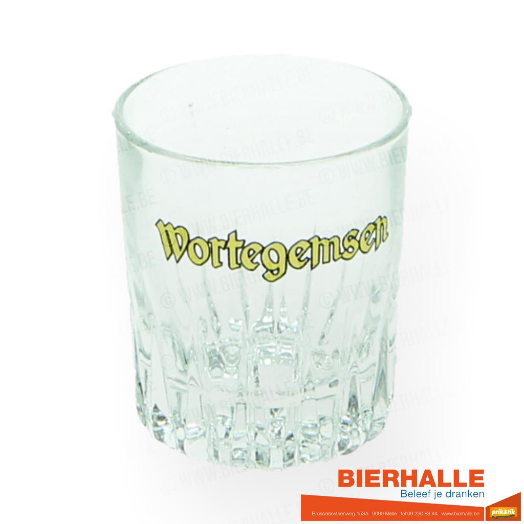 GLAS WORTEGEMSE ZONDER VOET / ONBEDRUKT