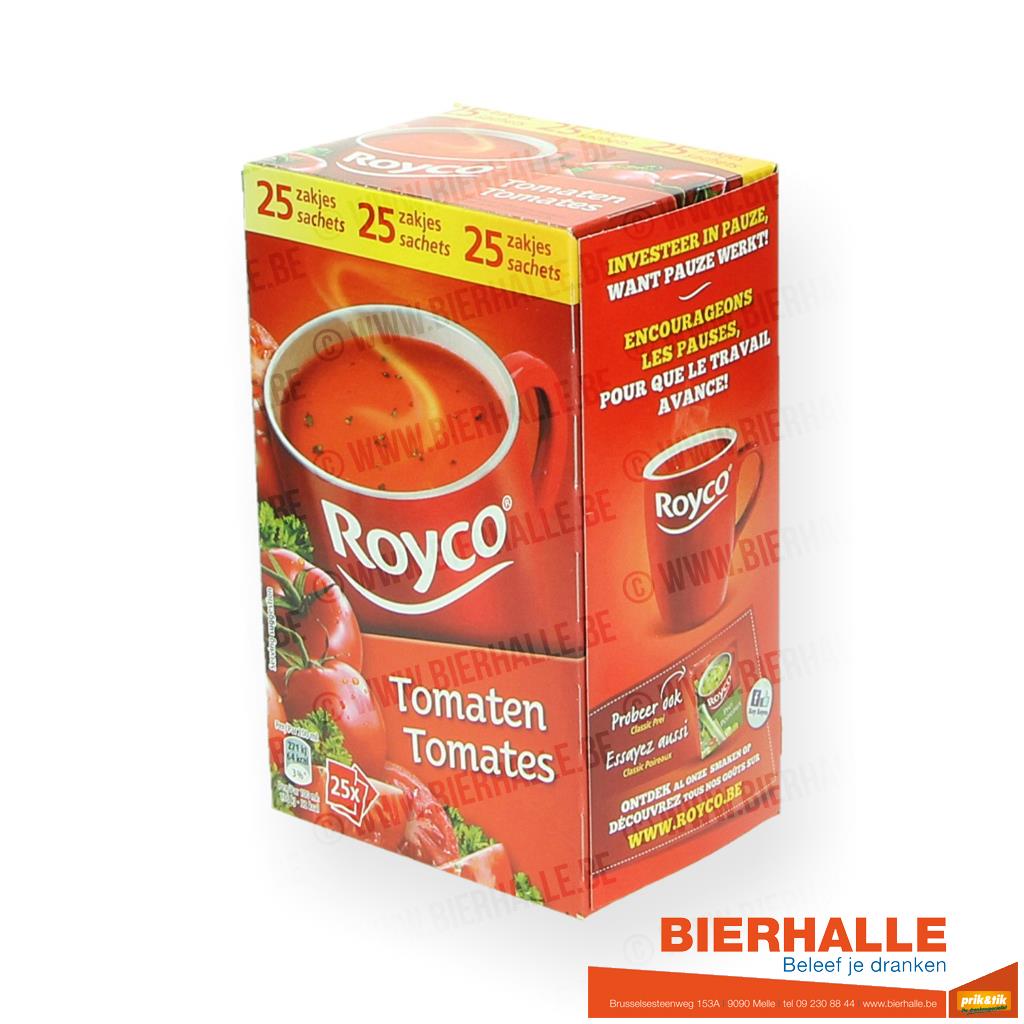 ROYCO MINUTE SOUP TOMAAT 25 STUKS