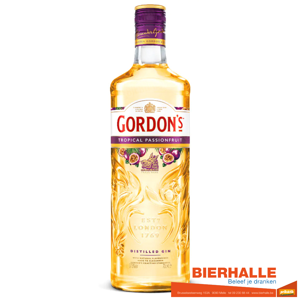 GIN GORDON'S TROPICAL PASSIONFRUIT 70CL 37,5%