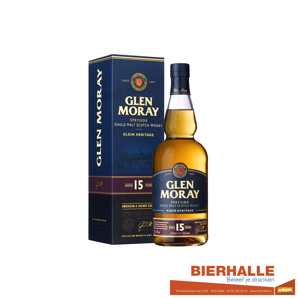 WHISKY GLEN MORAY 15J 70CL 40% 