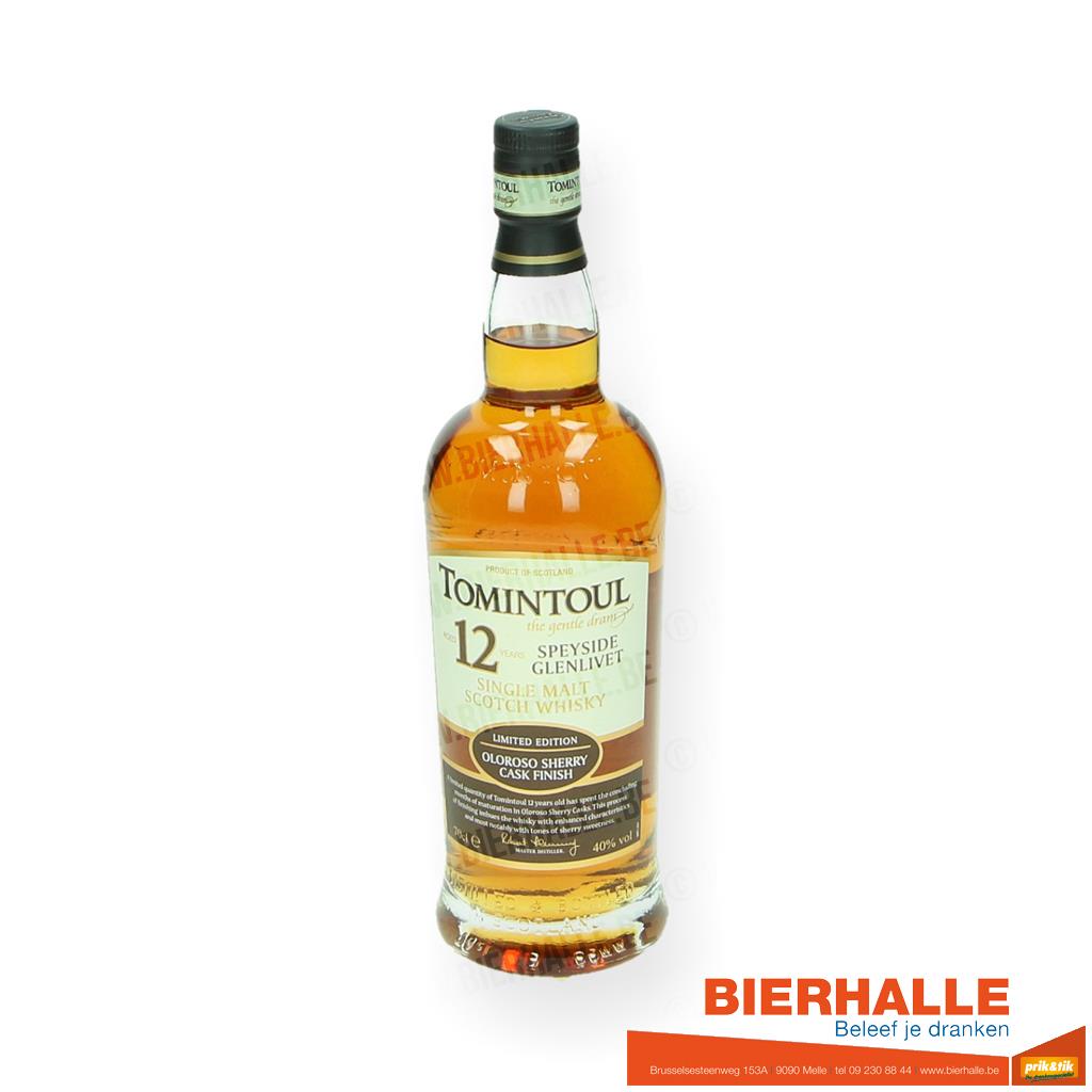 WHISKY TOMINTOUL SPEYSIDE GLENLIVET 12Y 40% 70CL