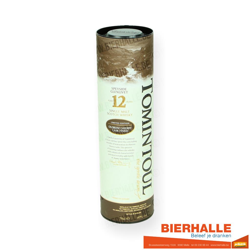 WHISKY TOMINTOUL SPEYSIDE GLENLIVET 12Y 40% 70CL