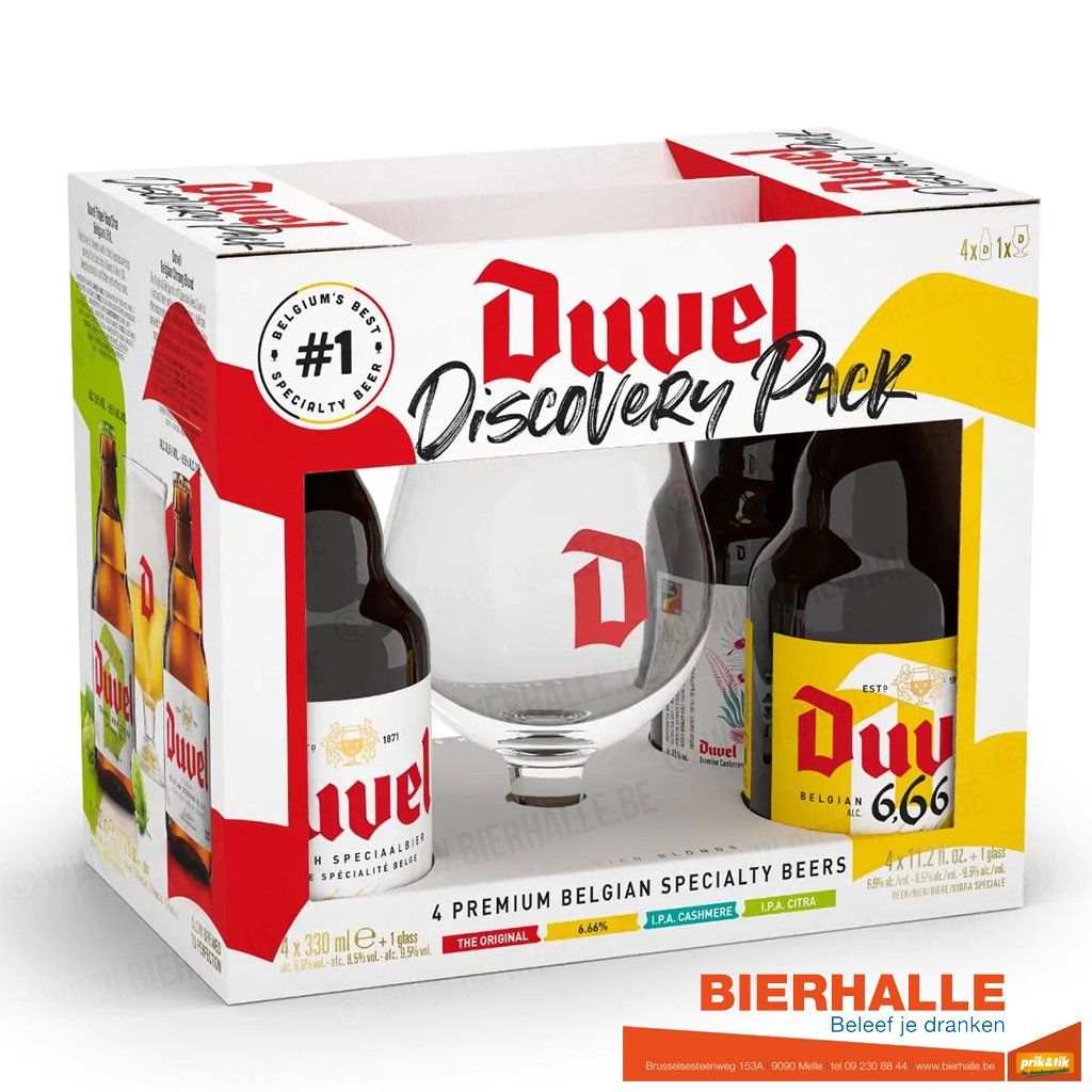 DUVEL 33X4+GLAS *DISCOVERY PACK 