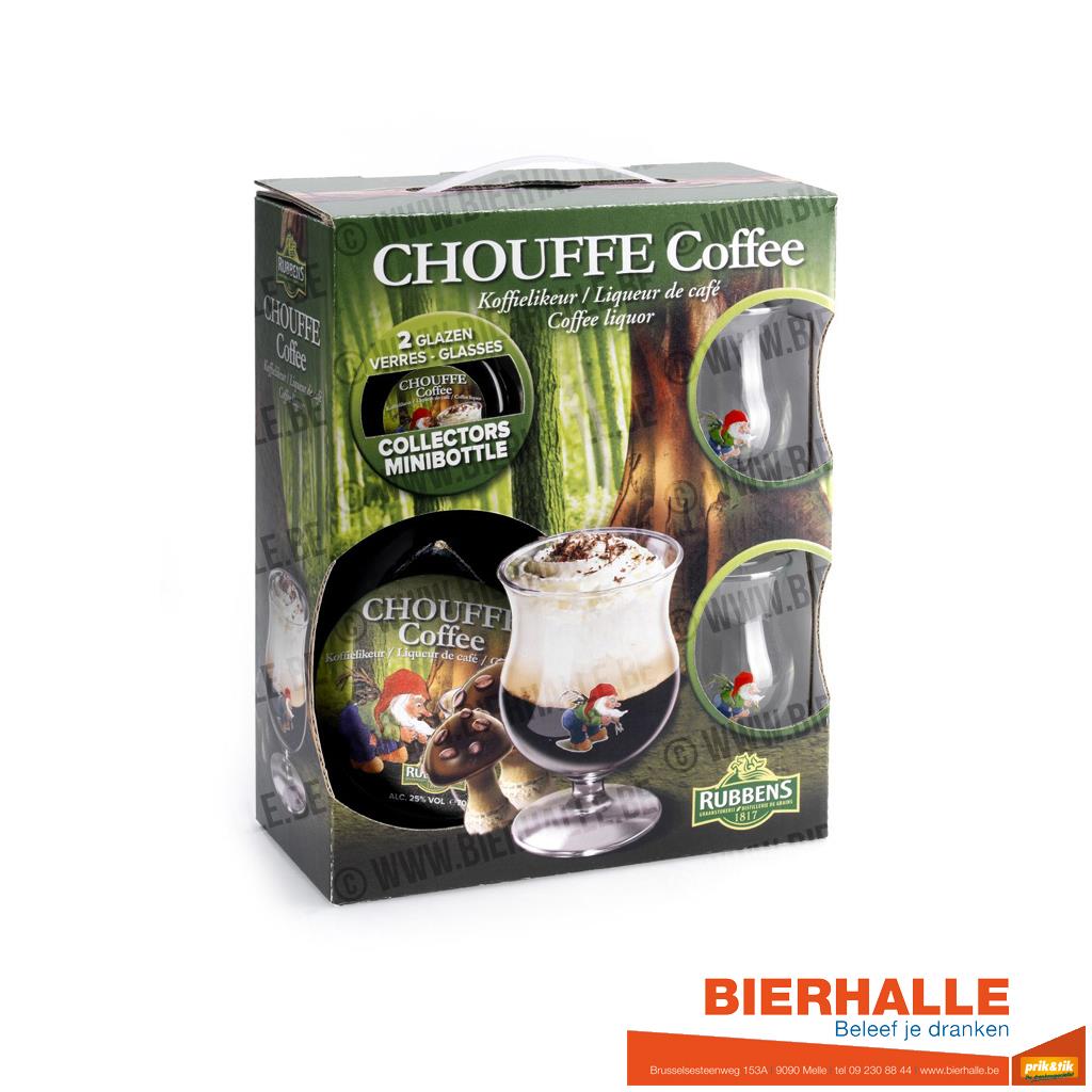 CHOUFFE COFFEE 70CL+2 GLAZEN GIFT