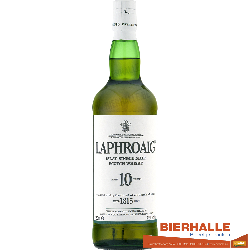 WHISKY LAPHROAIG 10J 40% 70CL WIT