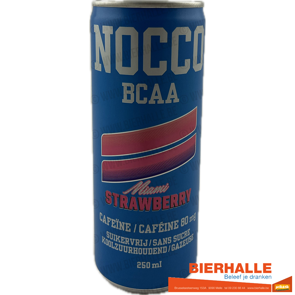 NOCCO MIAMI STRAWBERRY 25CL BLIK