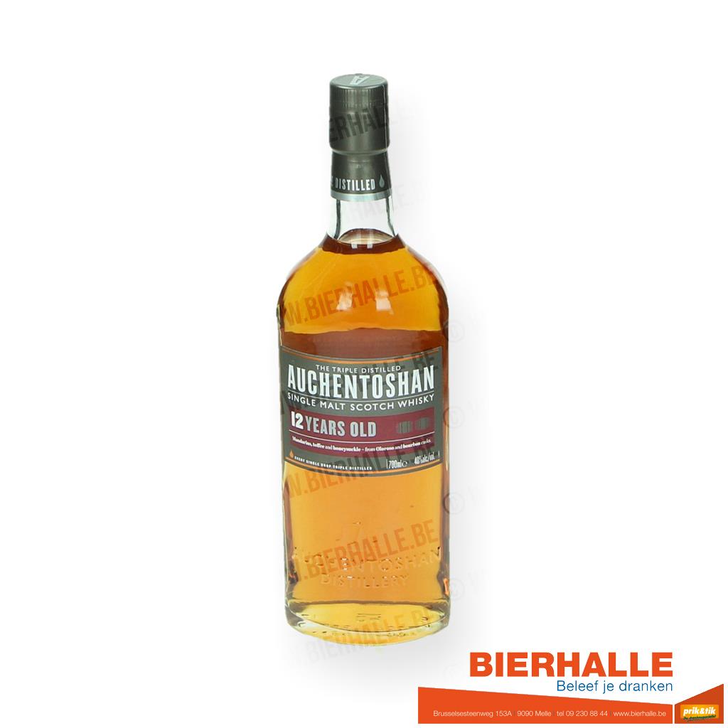 WHISKY AUCHENTOSHAN 12J 40% 70CLTRIPLE DISTILLED