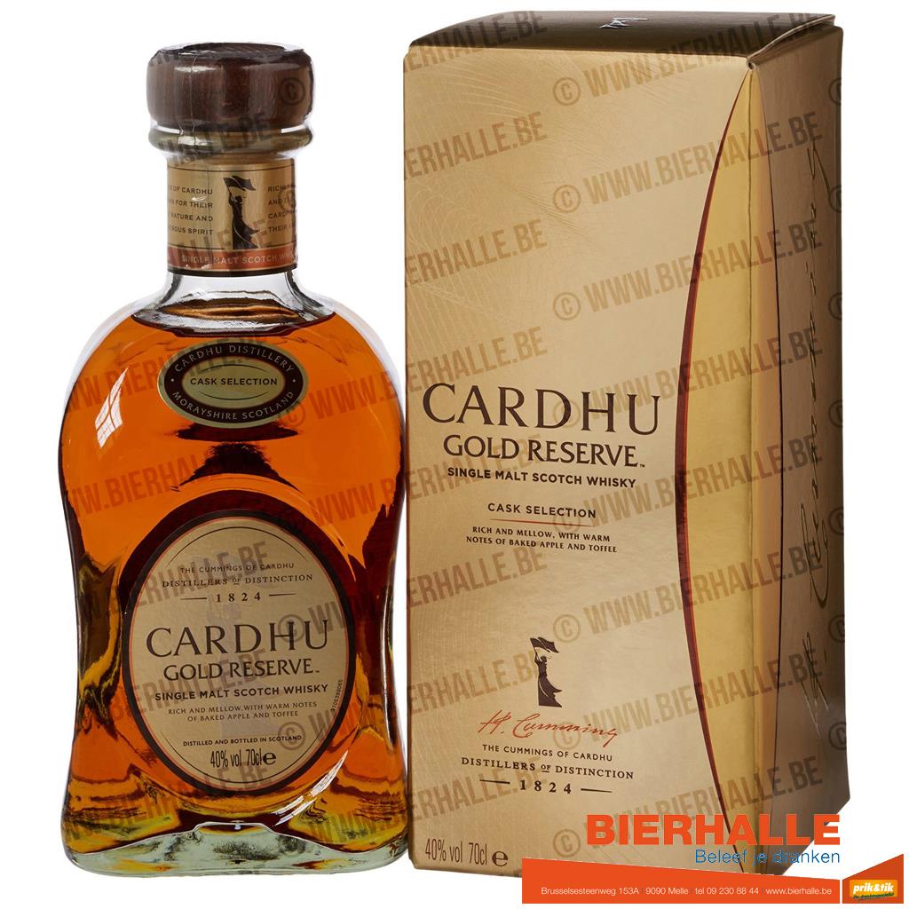 WHISKY CARDHU GOLD RESERVE 70CL  40%