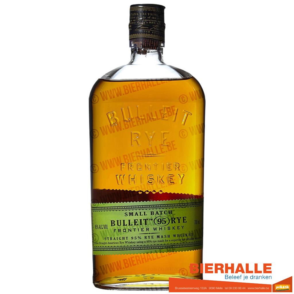 WHISKY BULLEIT RYE BOURBON 70CL  45%