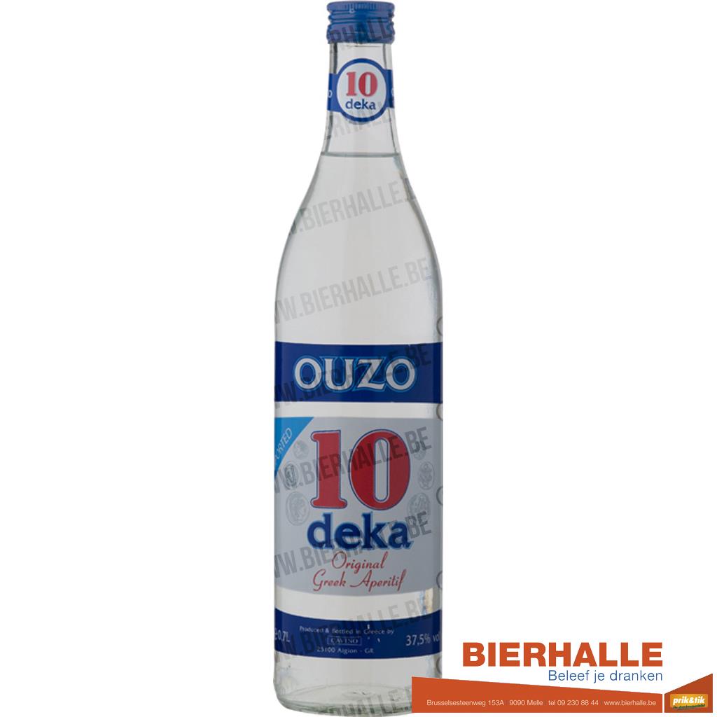 OUZO DEKA 10  70CL  37.5%