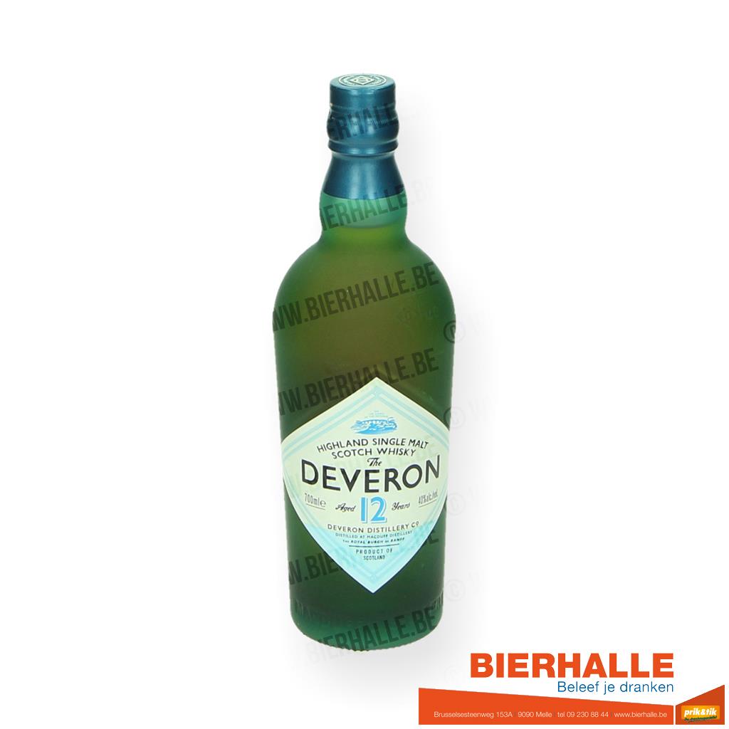 WHISKY THE DEVERON 12YEARS 70CL-40% SINGLE MALT 