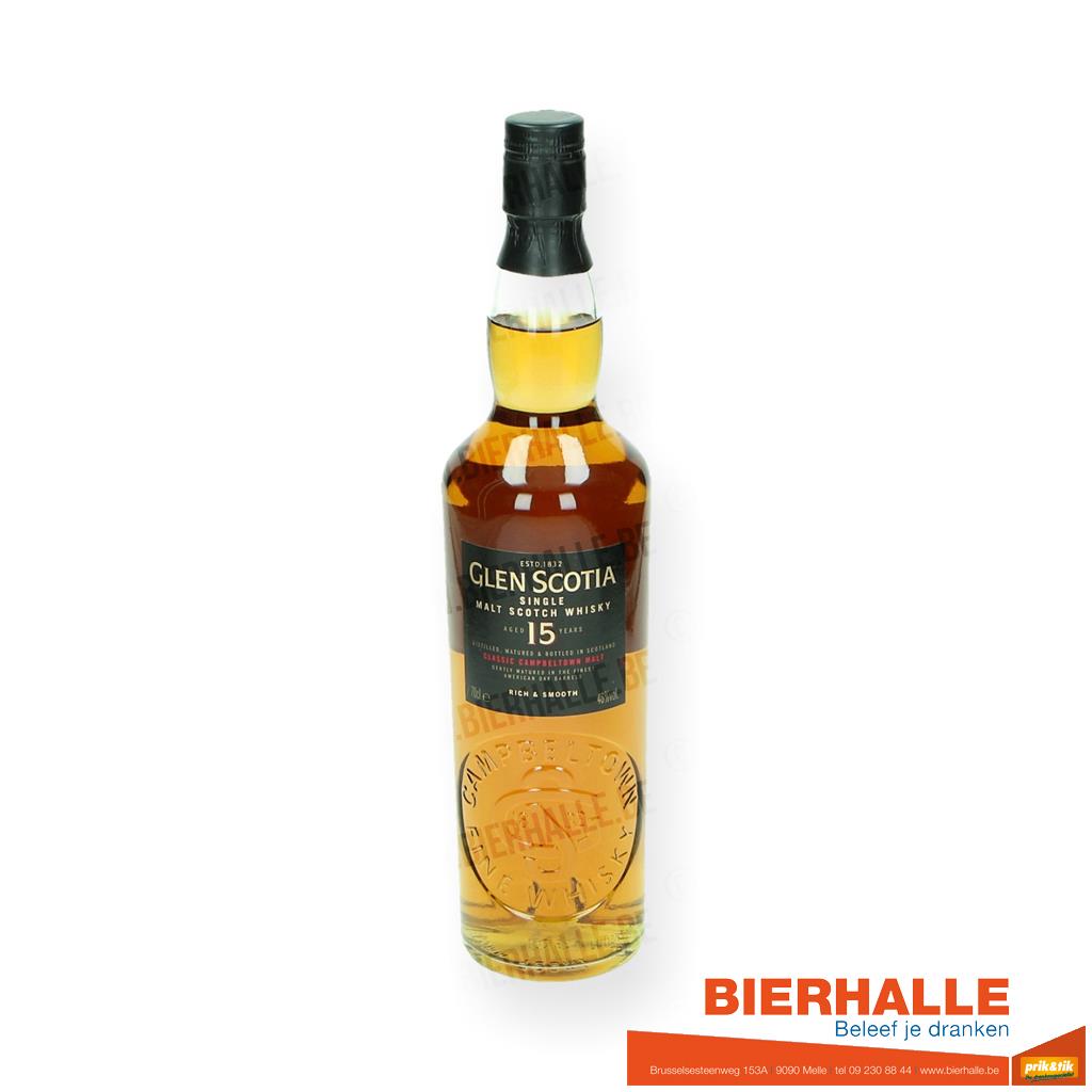 WHISKY GLEN SCOTIA SINGLE MALT 15 YEARS 70CL - 46%