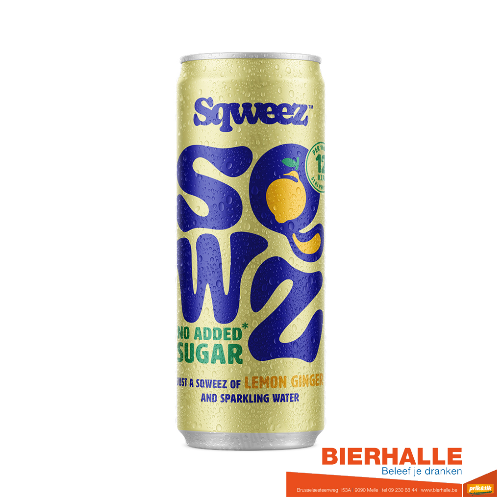 SQWEEZ LEMON GINGER BIO 25CL BLIK 