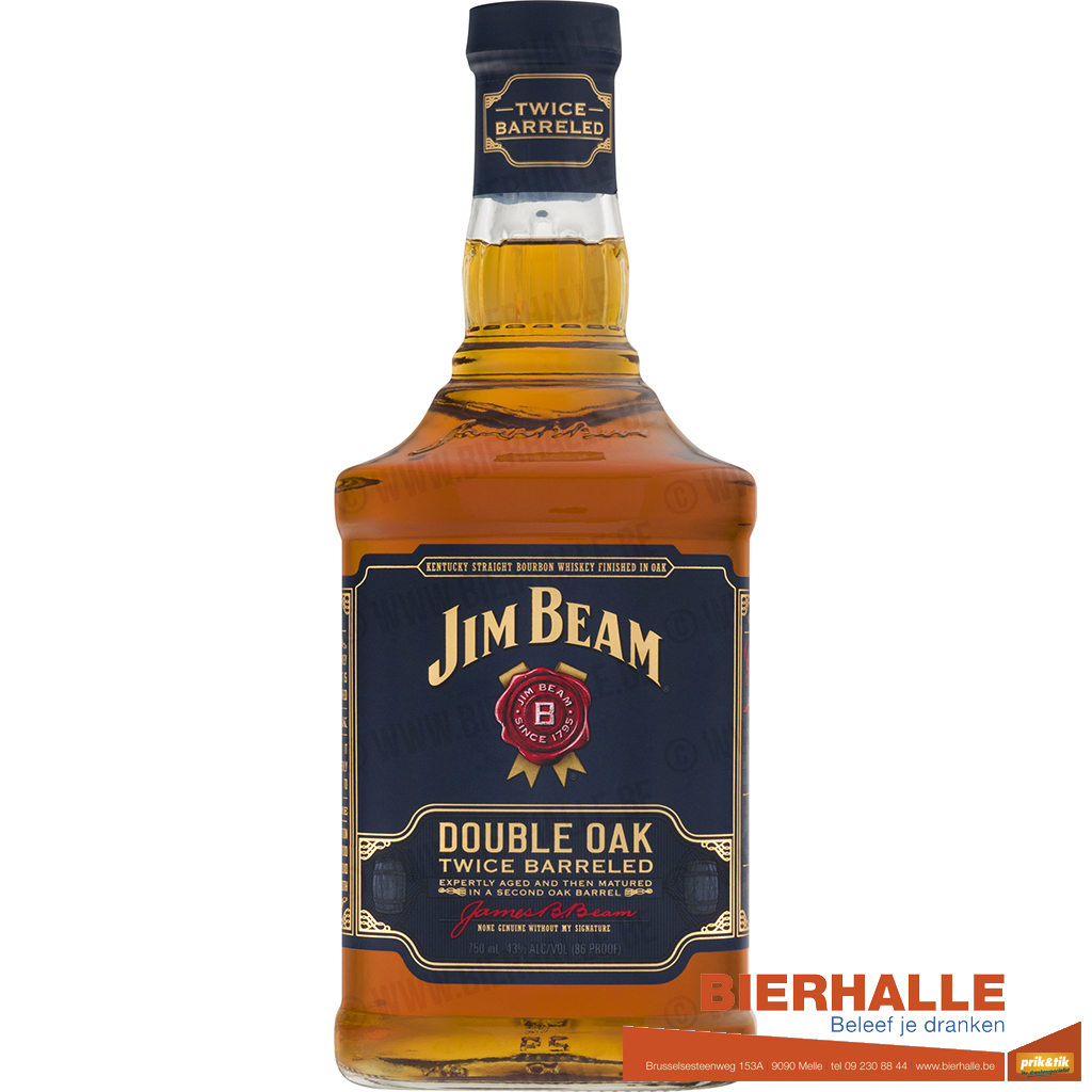 WHISKEY JIM BEAM DOUBLE OAK 70CL - 43%