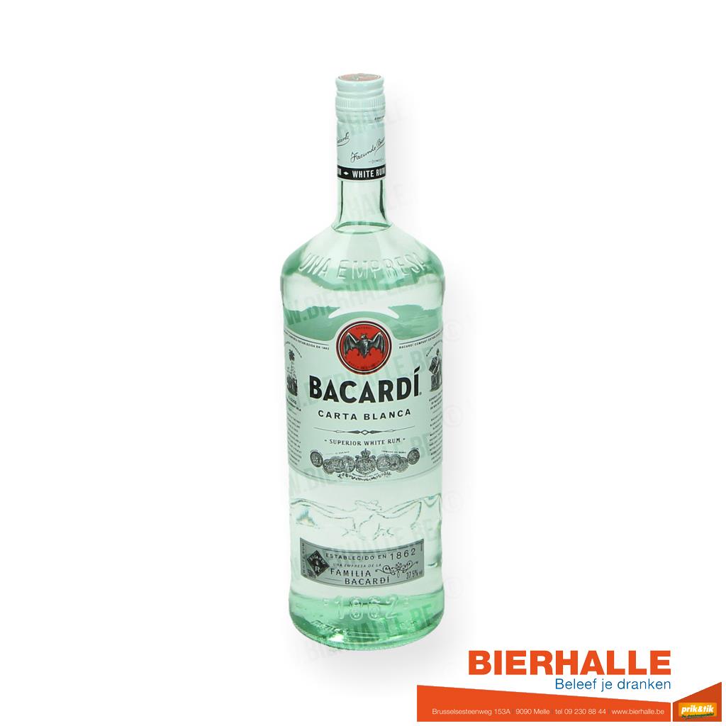 RUM BACARDI WIT 1,5L 37,5%