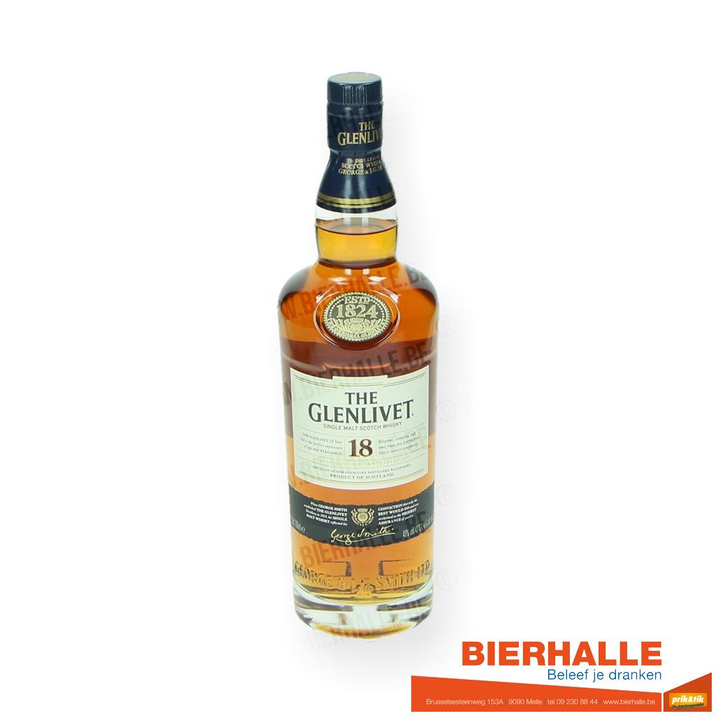 WHIS THE GLENLIVET 18J*43*70CL