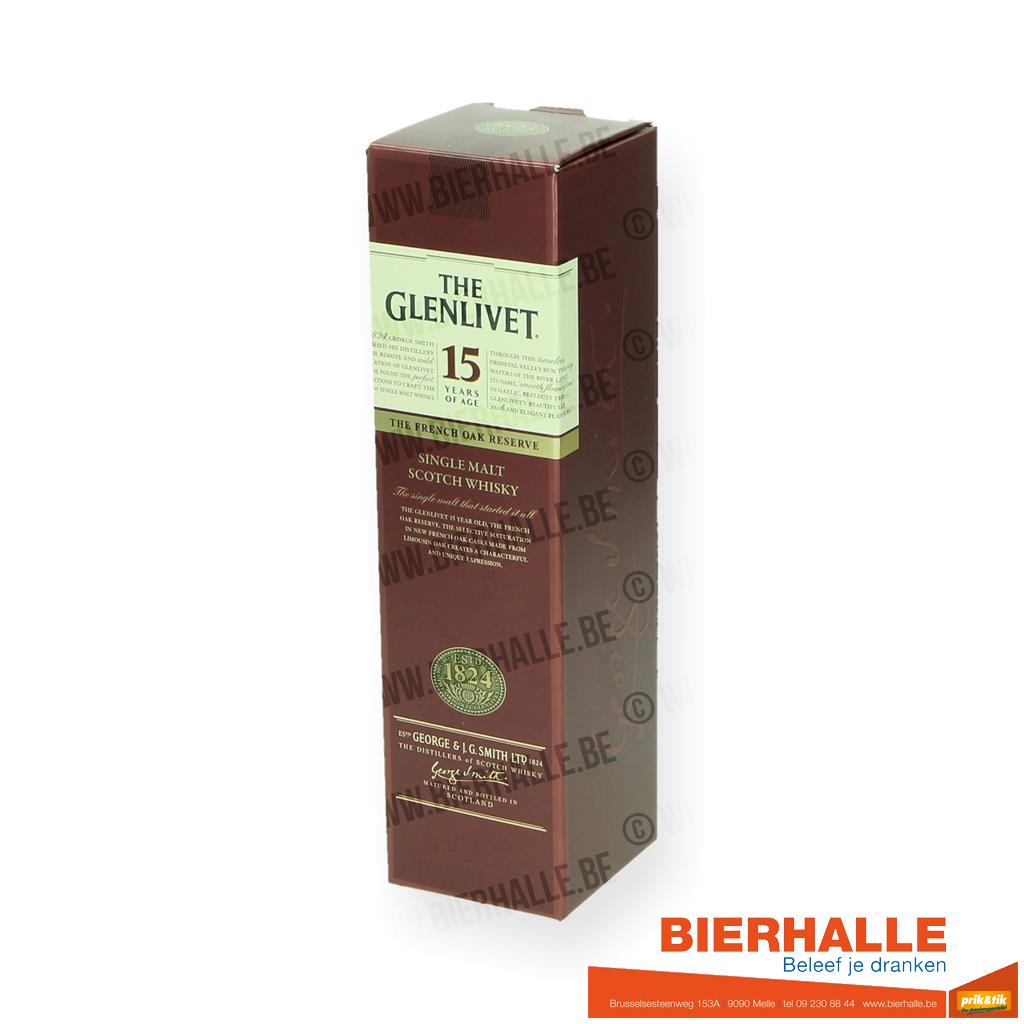 WHISKY THE GLENLIVET 15J 40% 70CL