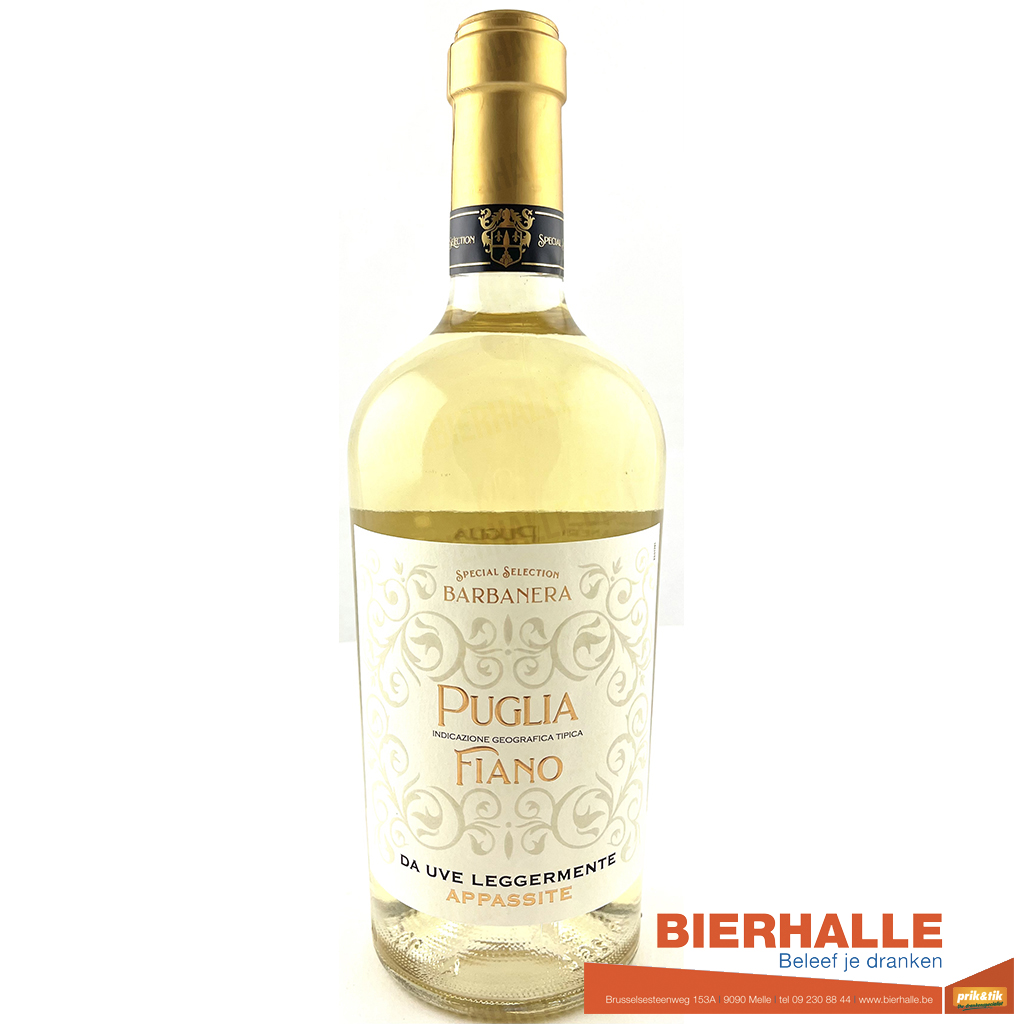 BARBANERA PUGLIA FIANO WIT 75CL ITALIE *2021/2022