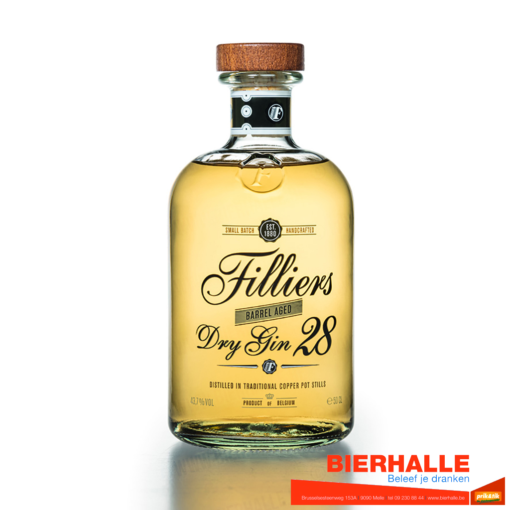 GIN FILLIERS BARREL 50CL 43,7% DRY 28
