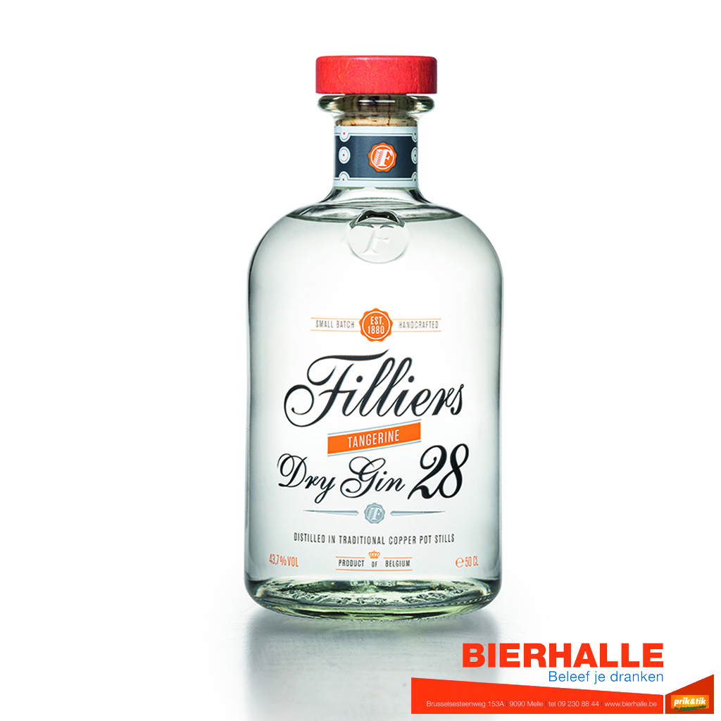 GIN FILLIERS TANGERINE 50CL 43,7% DRY 28