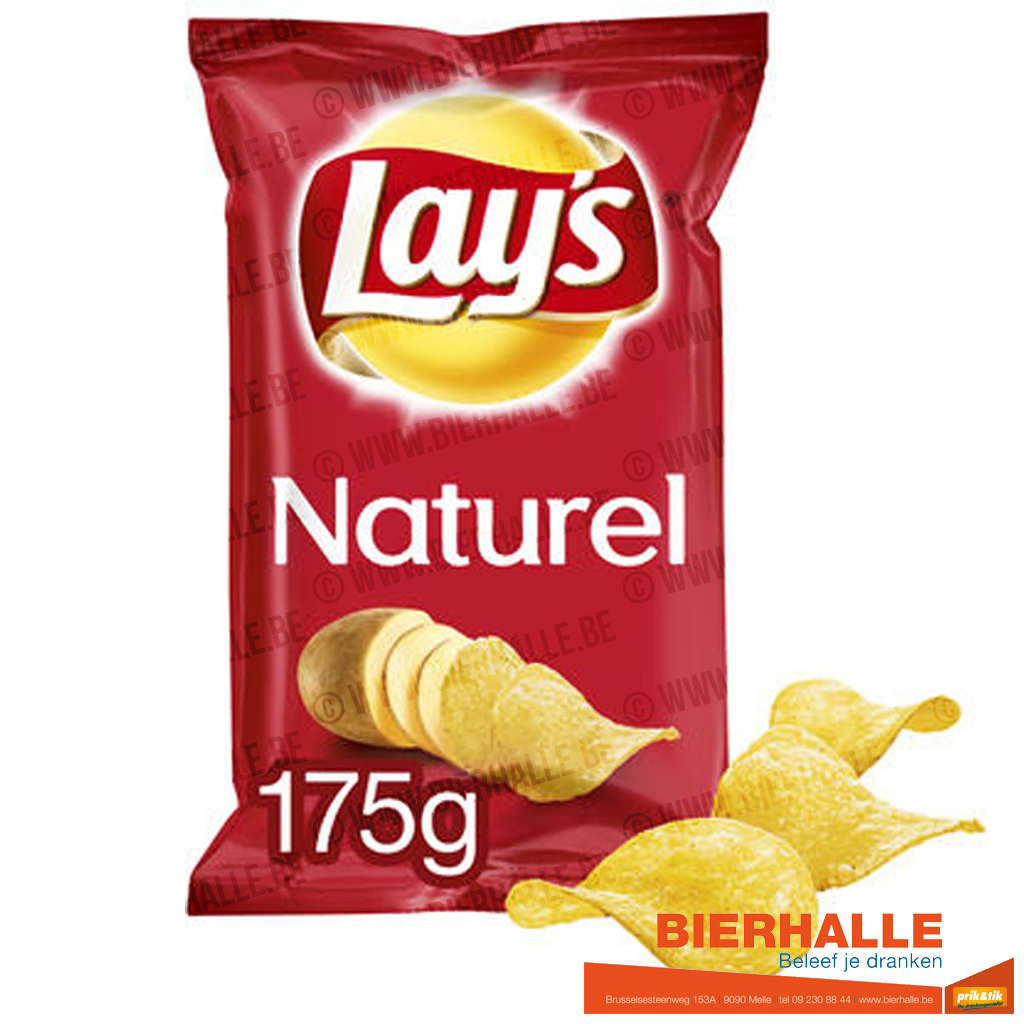 LAY'S CHIPS ZOUT NATUREL 175GR