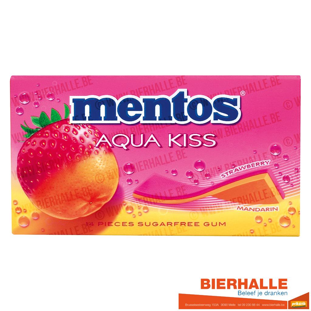 MENTOS GUM AQUA STRAWB.26G *14ST *10009847*