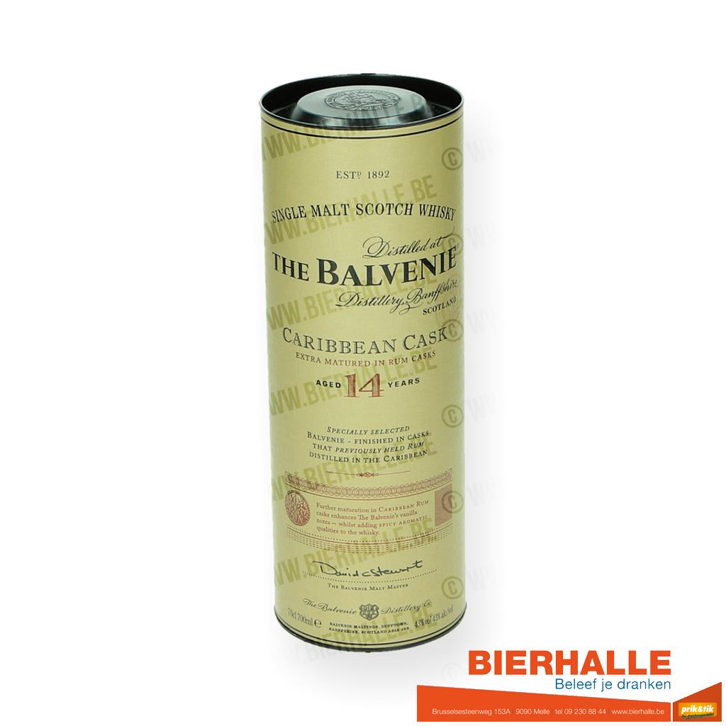 WHISKY BALVENIE 14J CARIBBEAN CASK 70CL 43%