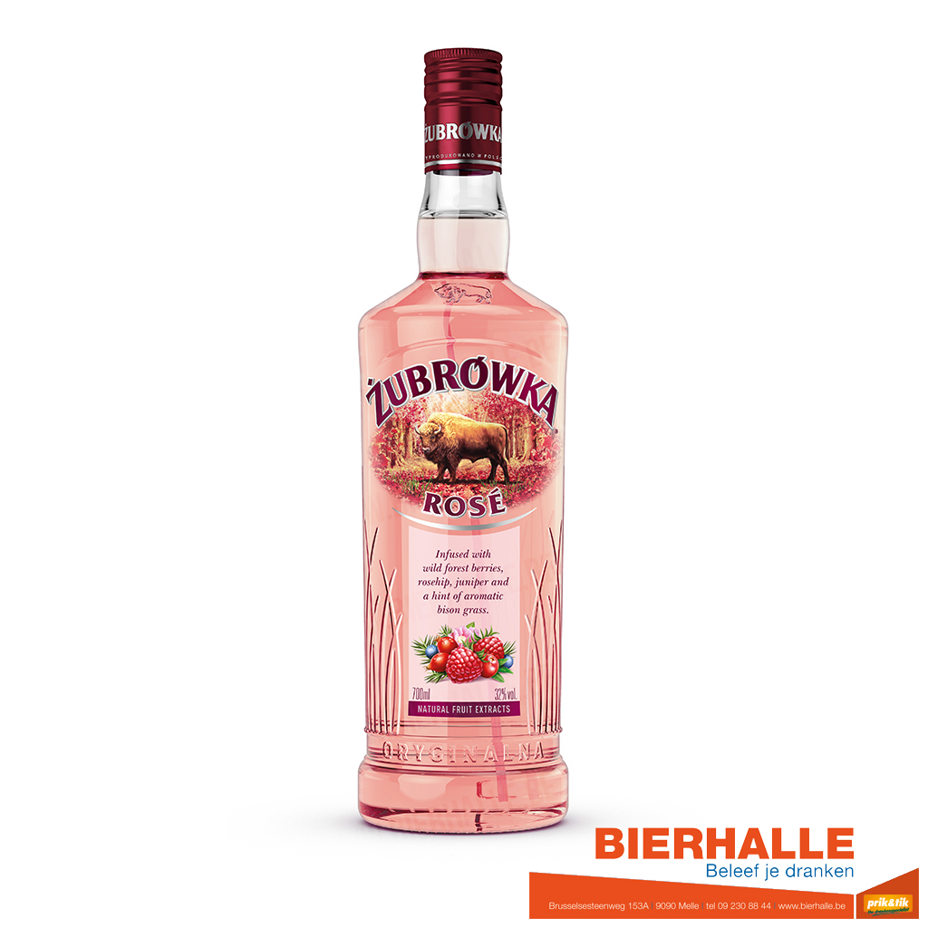 VODKA ZUBROWKA ROSE 70CL 32%