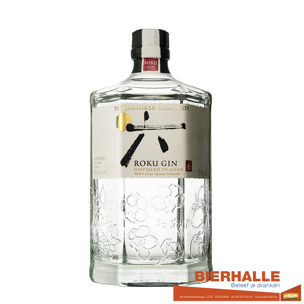 GIN ROKU JAPANSE GIN 70CL 43%