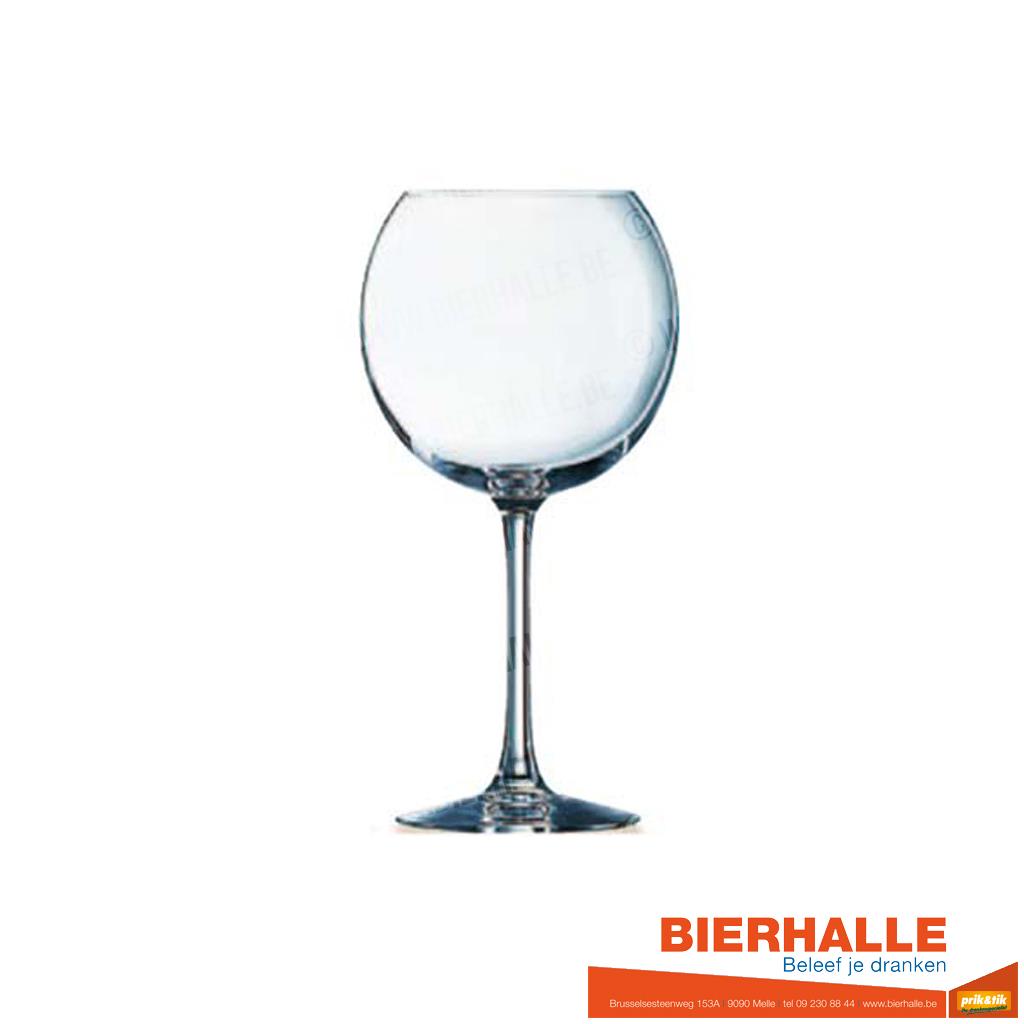 GLAS WIJN BALLON 58CL VINERY BLACK