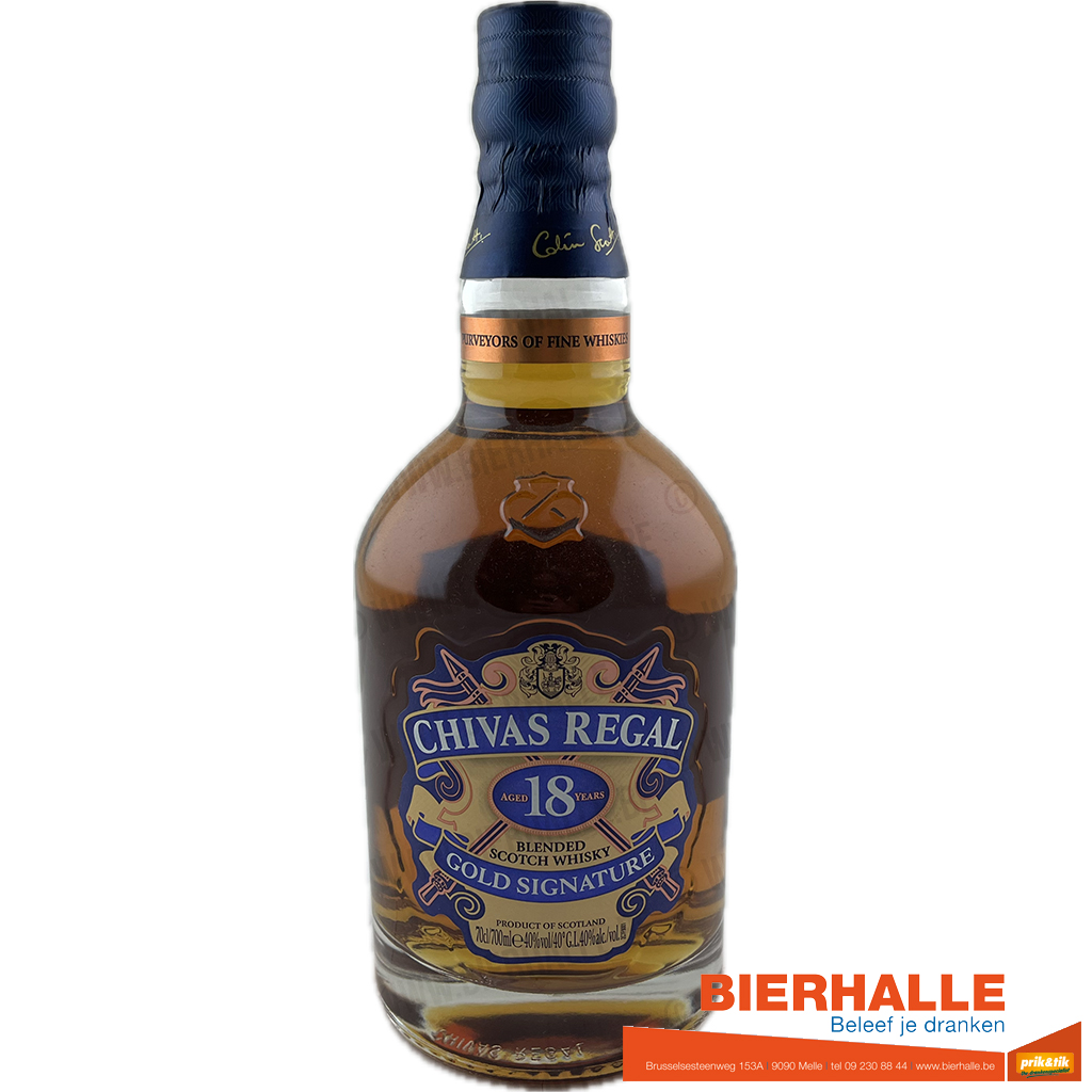 WHISKY CHIVAS REGAL 18Y 70CL *40% GOLD SIGNATURE