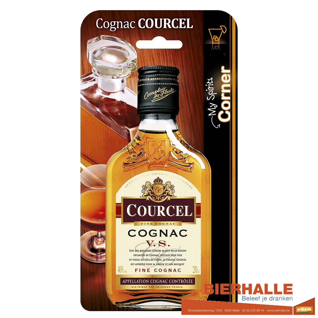 FLASK COGNAC COURCEL 20CL *40%