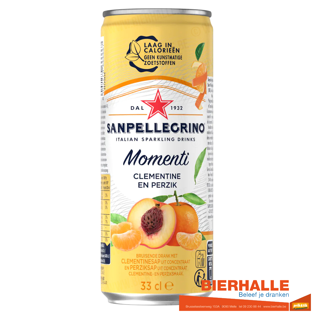 SAN PELLEGRINO MOMENTI CLEMENTINA 33CL BLIK
