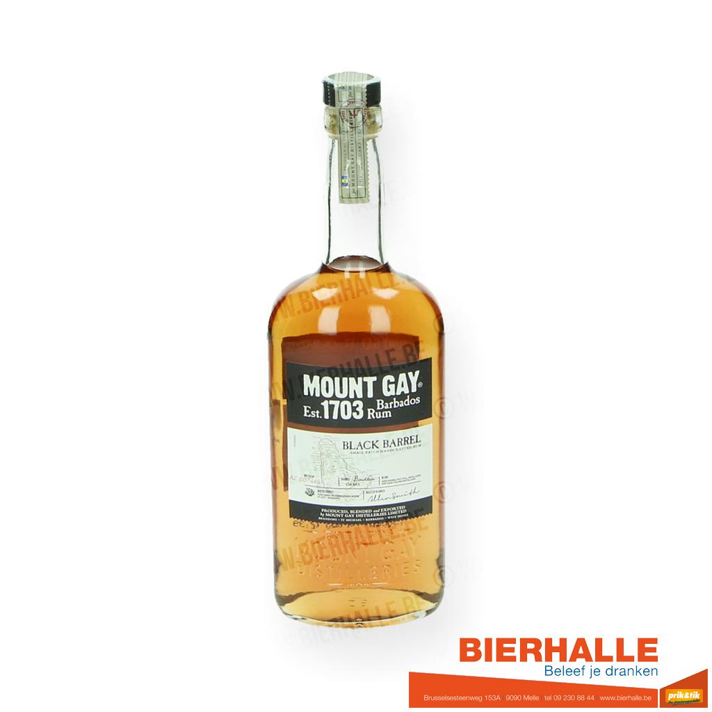 RUM MOUNT GAY BLACK BARREL 70CL 43%