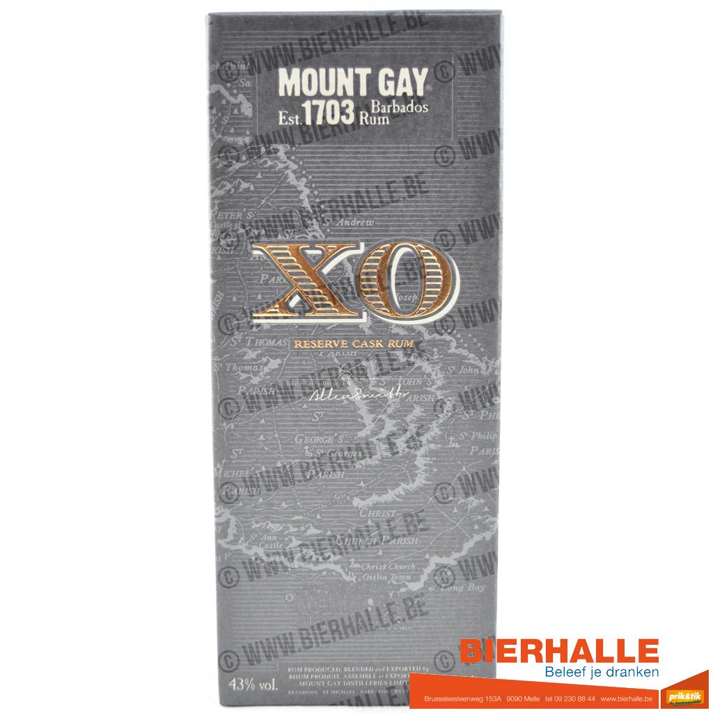 RUM MOUNT GAY XO 70CL 43% *RESERVE CASK RUM