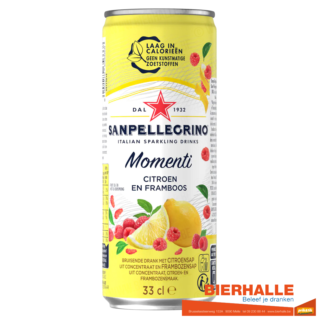 SAN PELLEGRINO MOMENTI LIMONE 33CL BLIK