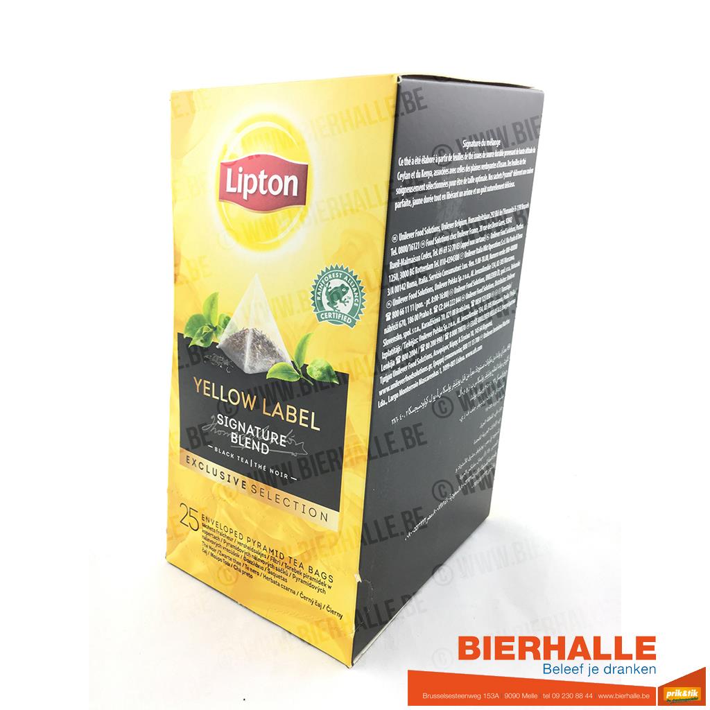 LIPTON YELLOW LABEL SIGNATURE BLEND 25ST BLACK TEA