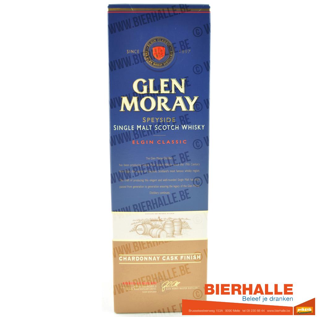 WHISKY GLEN MORAY CHARDONNAY CASK FINISH 70CL 40%