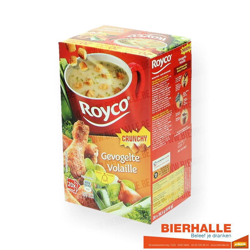 ROYCO MINUTE SOUP CRUNCHY GEVOGELTE 20 STUKS