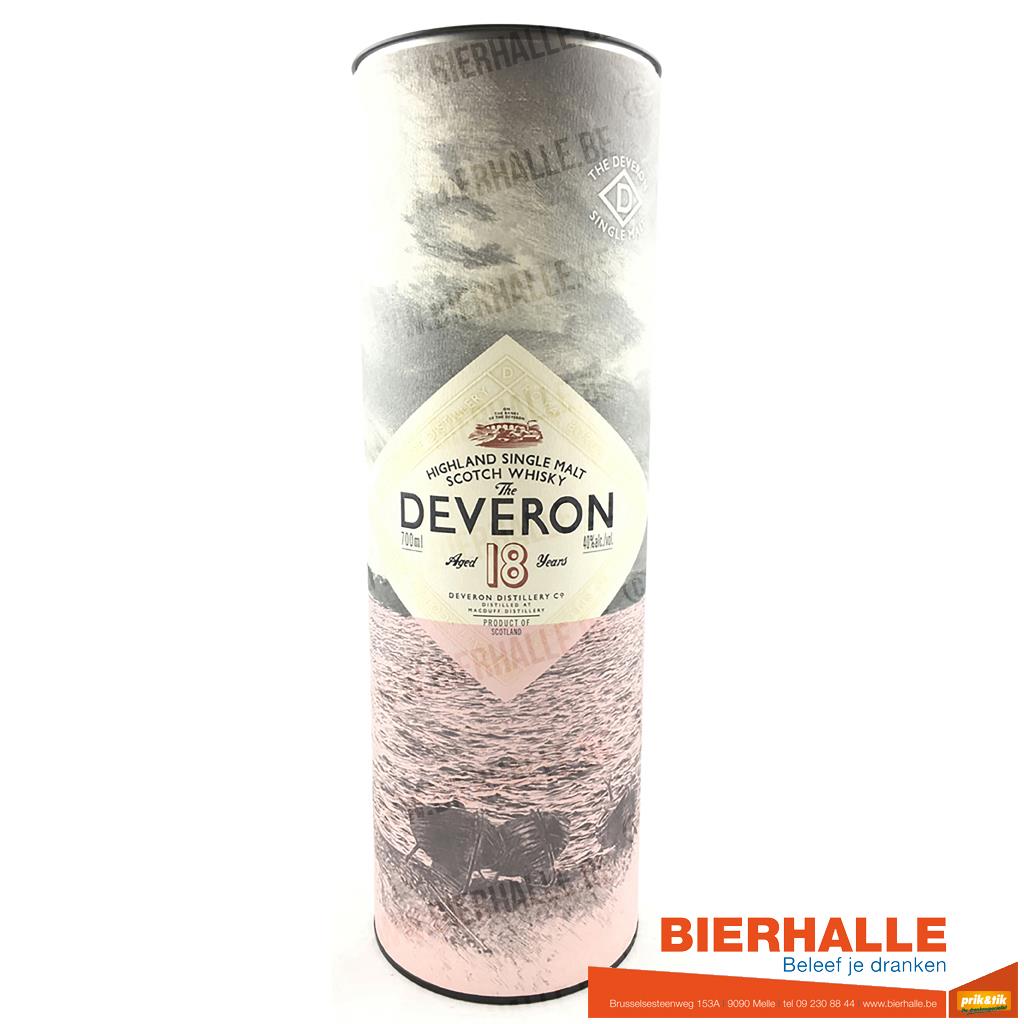 WHISKY THE DEVERON 18 YEARS 70CL  40%