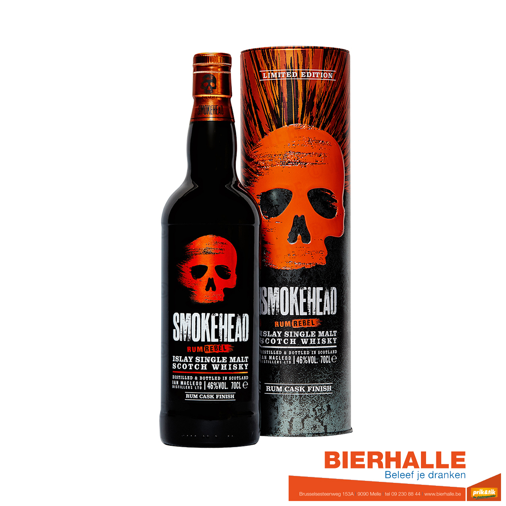 WHIS SMOKEHEAD RUM REBEL 70CL 46%