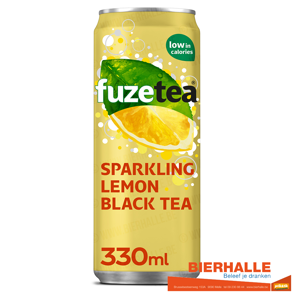 FUZETEA SPARKLING BLACK TEA 33CL BLIK