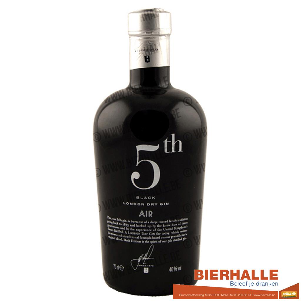 GIN 5TH BLACK 70CL - 40%