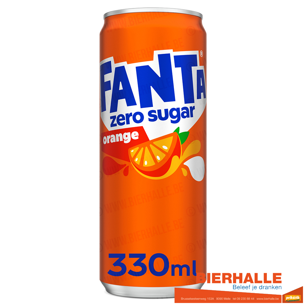 FANTA ZERO ORANGE 33CL BLIK