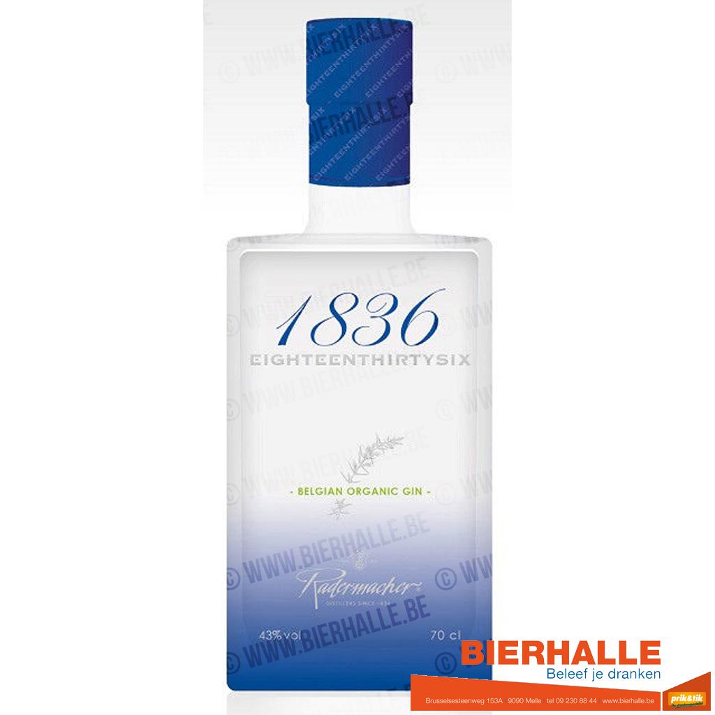 GIN 1836 BELGIAN ORGANIC 70CL - 43%