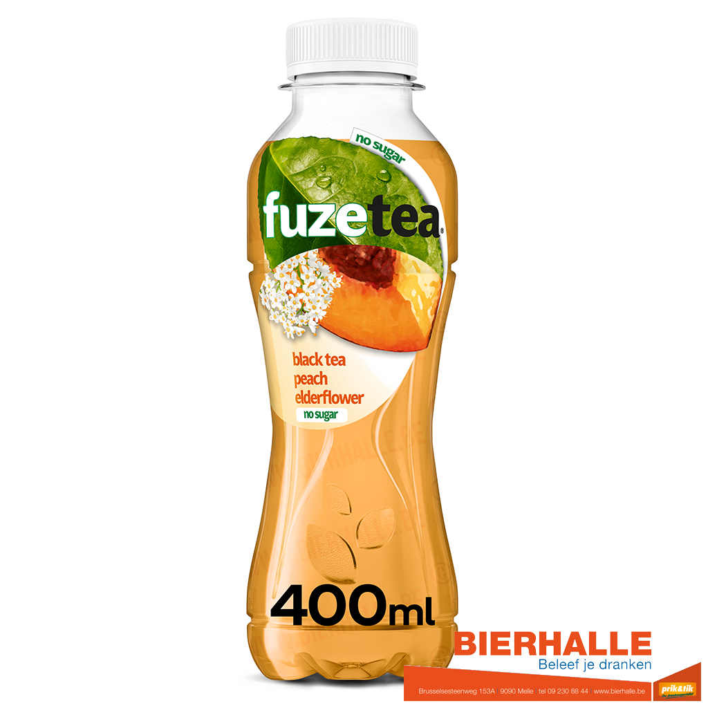 FUZETEA BLACK TEA-PEACH-ELDERFLOWER 40CL NO SUGAR