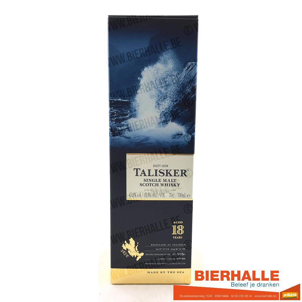 WHISKY TALISKER SINGLE MALT 18 YEARS 70CL 45.8%