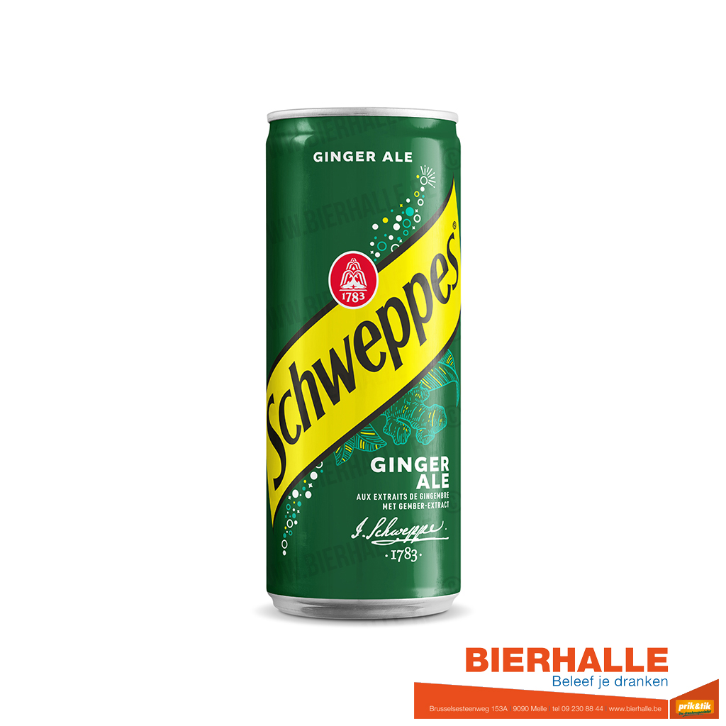 SCHWEPPES GINGER ALE 33CL BLIK