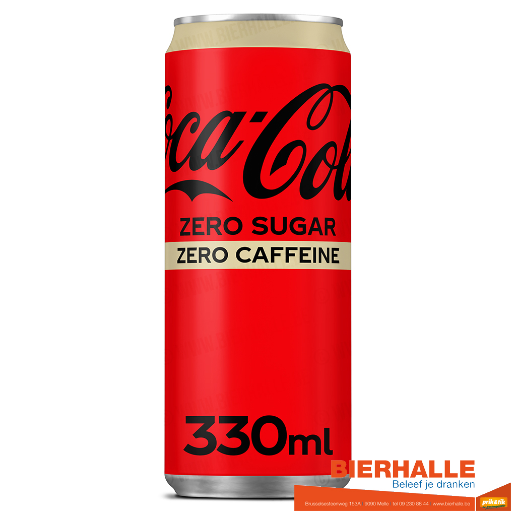 COLA ZERO CAFEINE 33CL BLIK